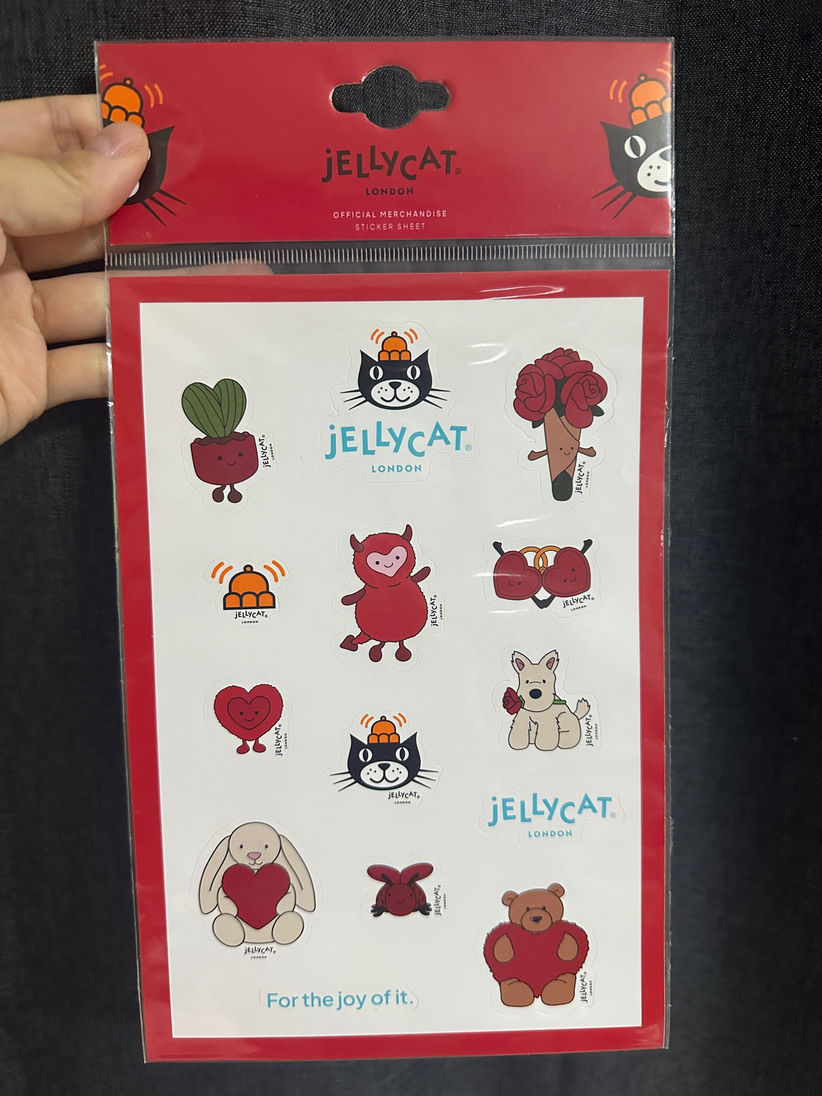 UK0065 - Jellycat Red Valentine's Day Sticker