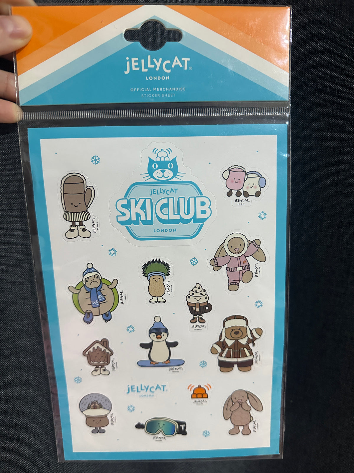 UK0116 - Jellycat Sticker - Ski Club