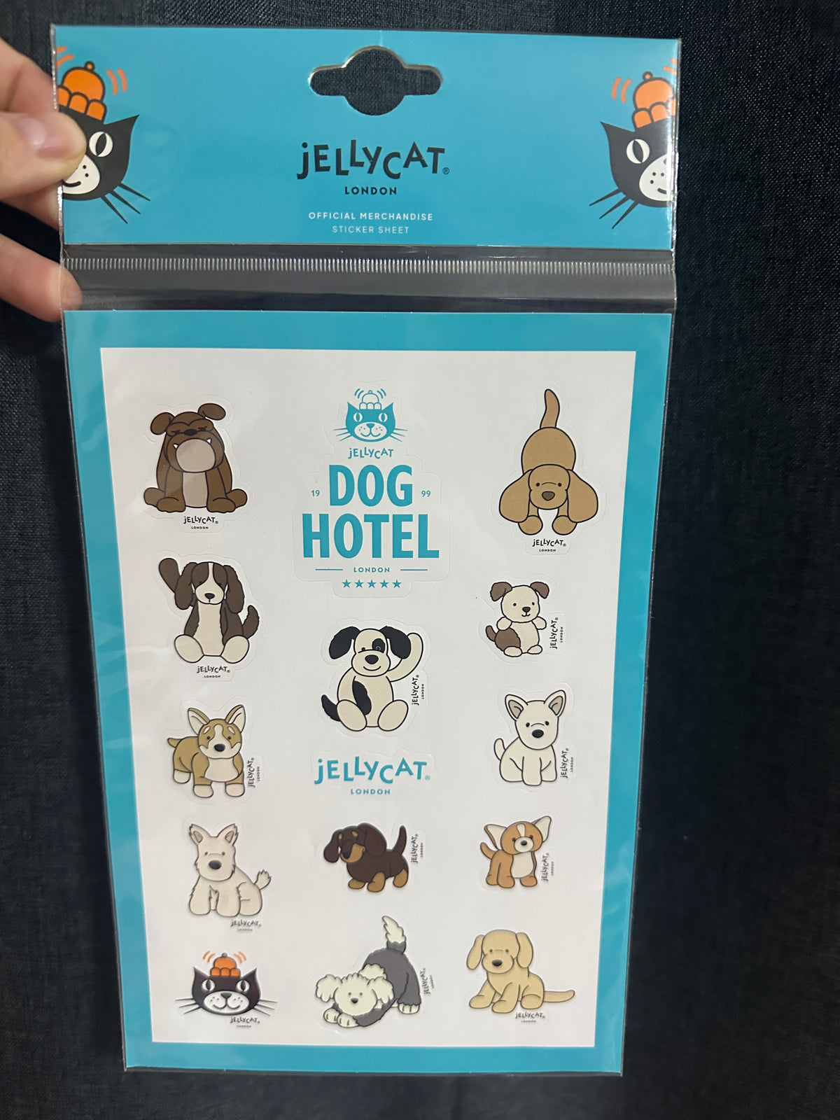 UK0118 - Jellycat Sticker - Dog Hotel