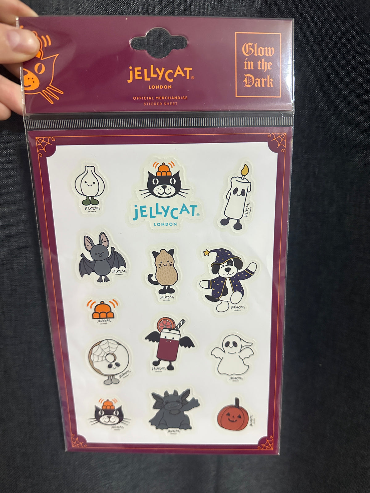 UK0112 - Jellycat Red Halloween Sticker