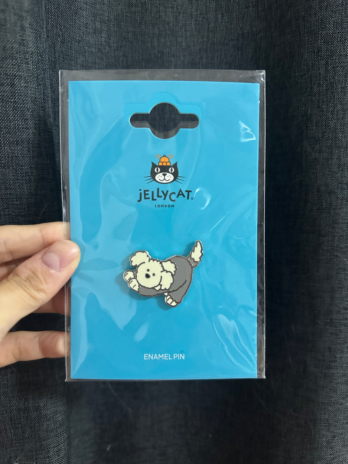 Official Jellycat Pin - Jellycat Tumblie Sheep Dog