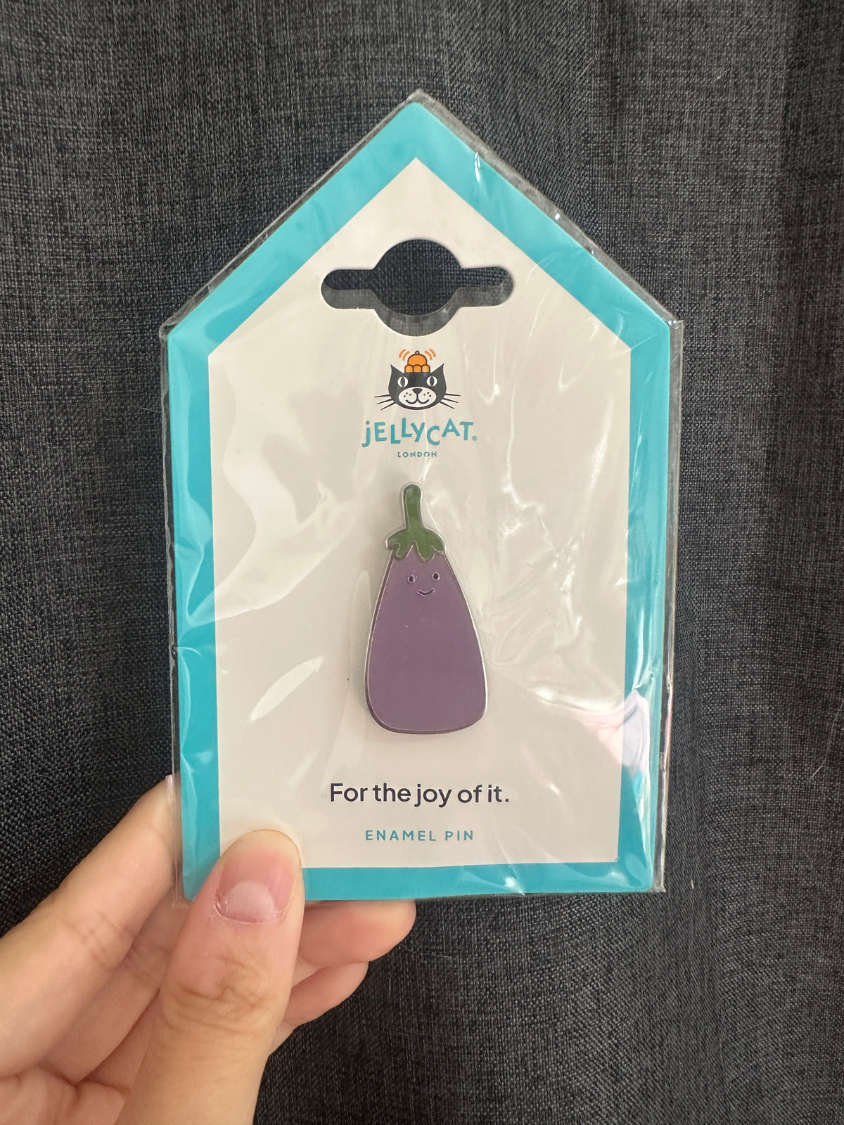 UK0045 - Jellycat Pin - Jellycat Amuseables Aubergine