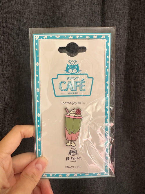Official Jellycat Pin - Amuseables Berrity Latte