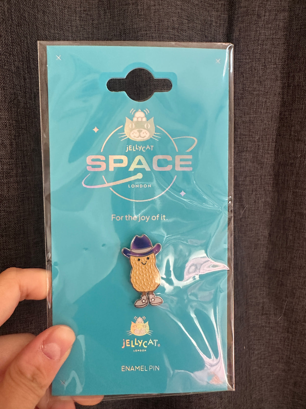 UK0053	- Jellycat Pin - Amuseables Peanut ‘Space Rodeo’