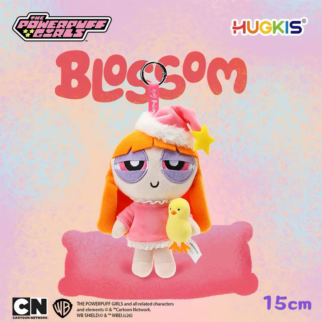 Hugkis The Powerpuff Girls - Pajamas Blossom/ Bubbles/ Buttercup Bag Charm/ Keyring