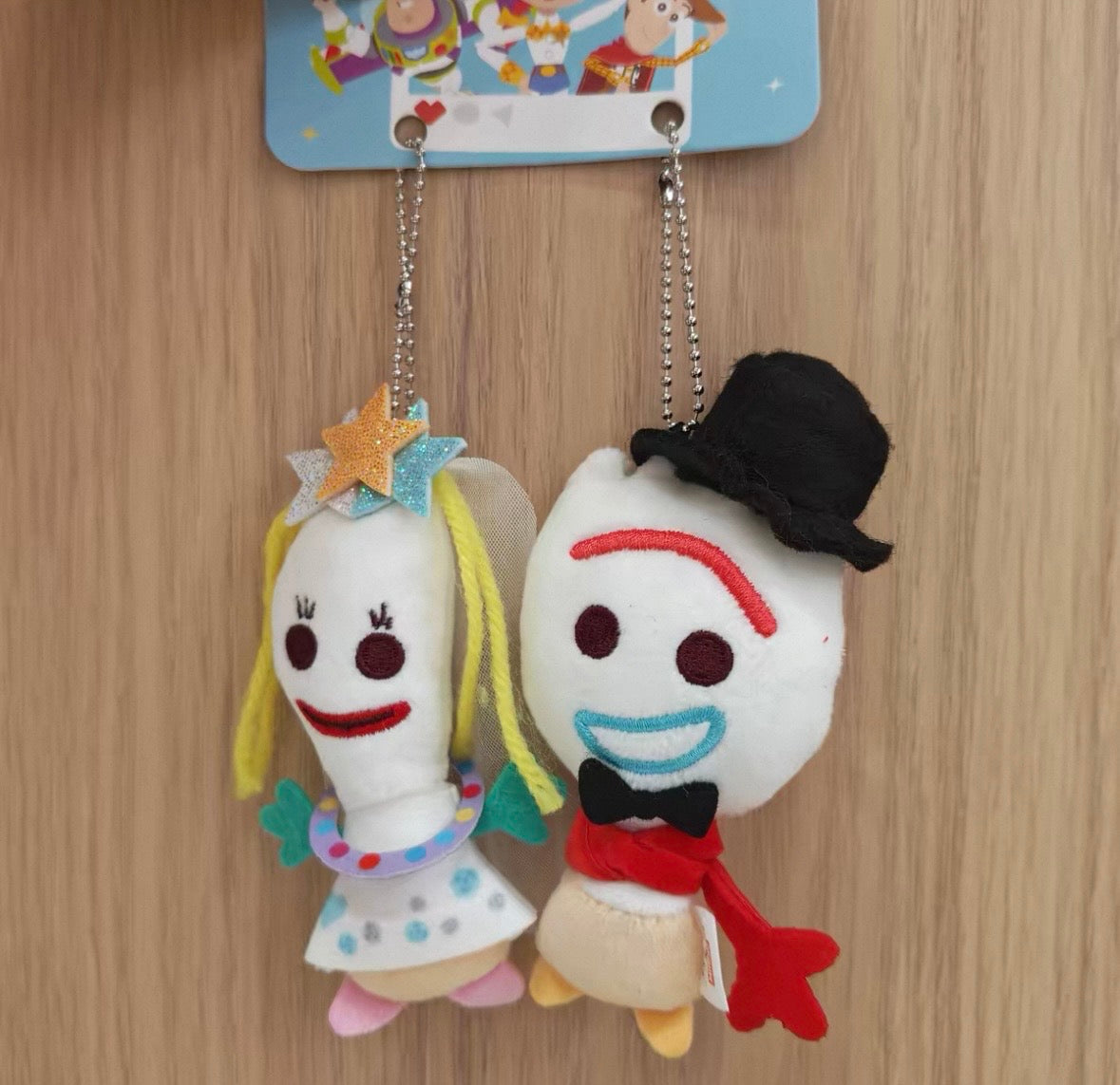 Miniso Toy Story Forky & Karen Bag Charm /Keyring Set