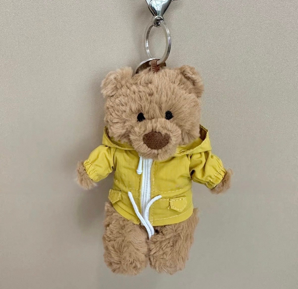 UK0091 - Outfit for Jellycat Bartholomew Bear Bag Charm Outfit - Yellow Jacket (Outfit Only)