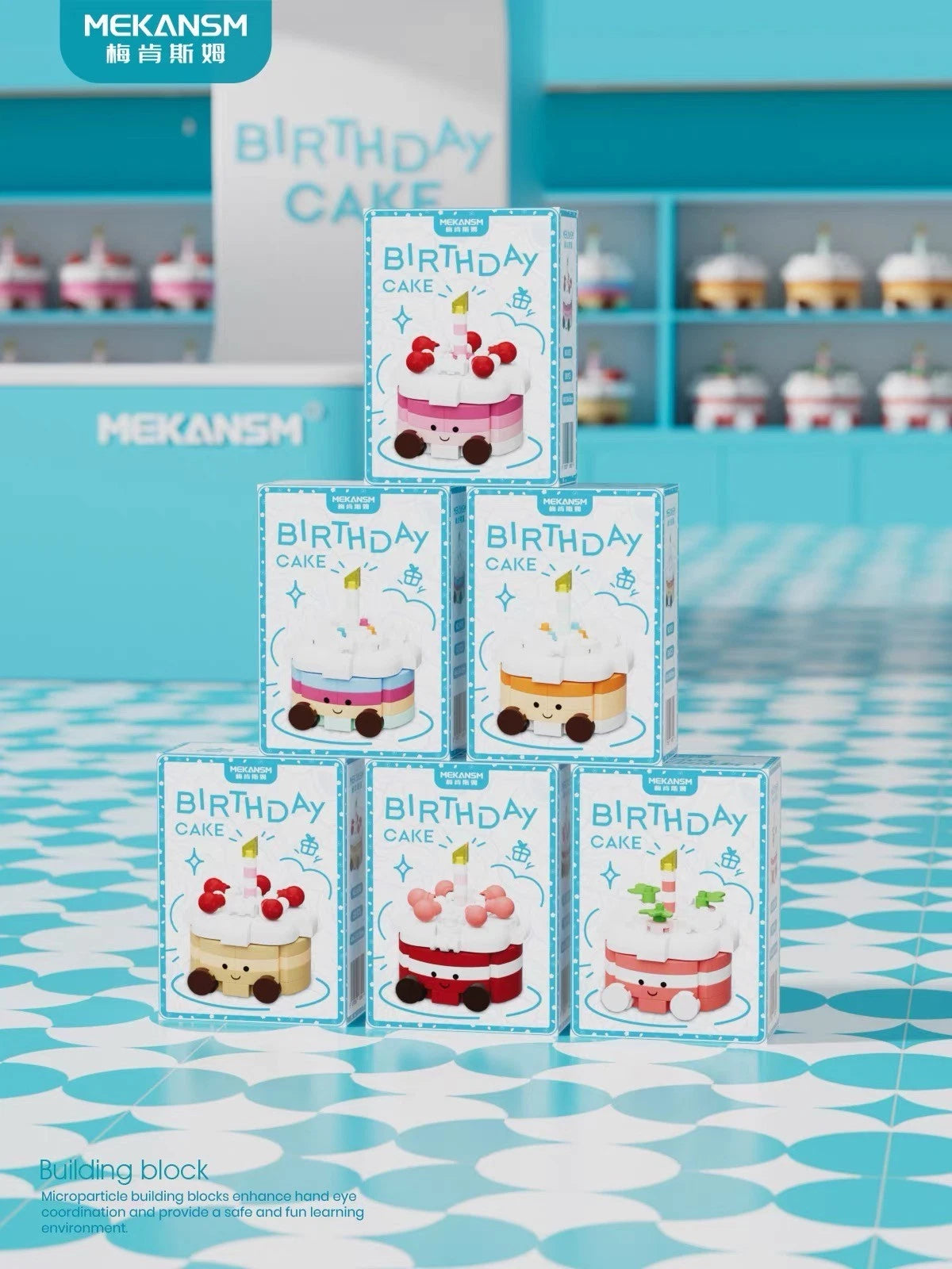 MEKANSM  Birthday Cake Mini Blocks