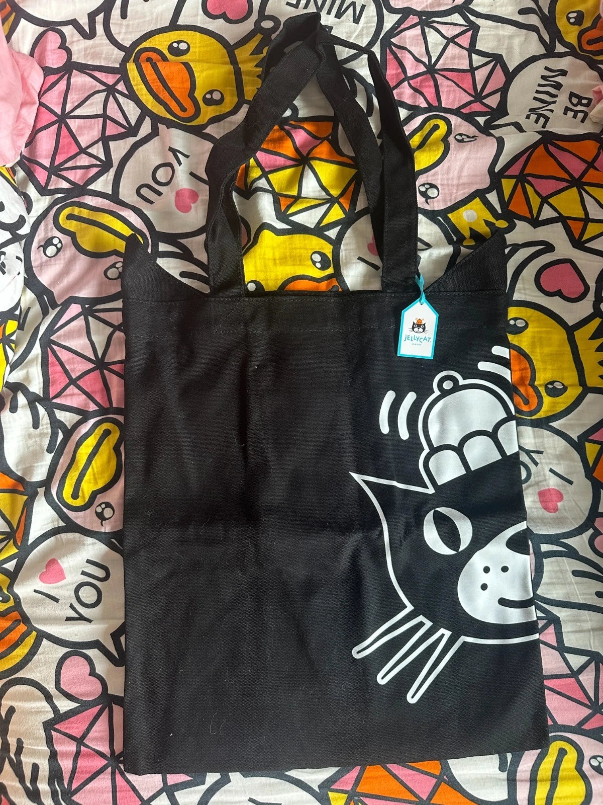 UK0033 - Jellycat Black Tote Bag